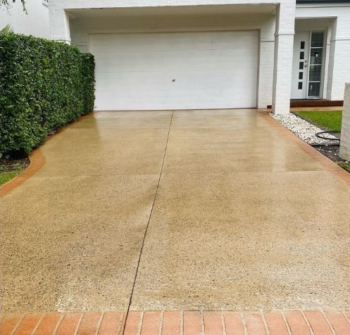 Driveway pressure washing in Irvine after