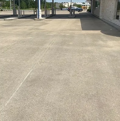 Parking lot pressure washing in Irvine after